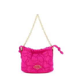 Love Moschino Borsa a mano Eco-Friendly Puffy Heart Fuxia - 1